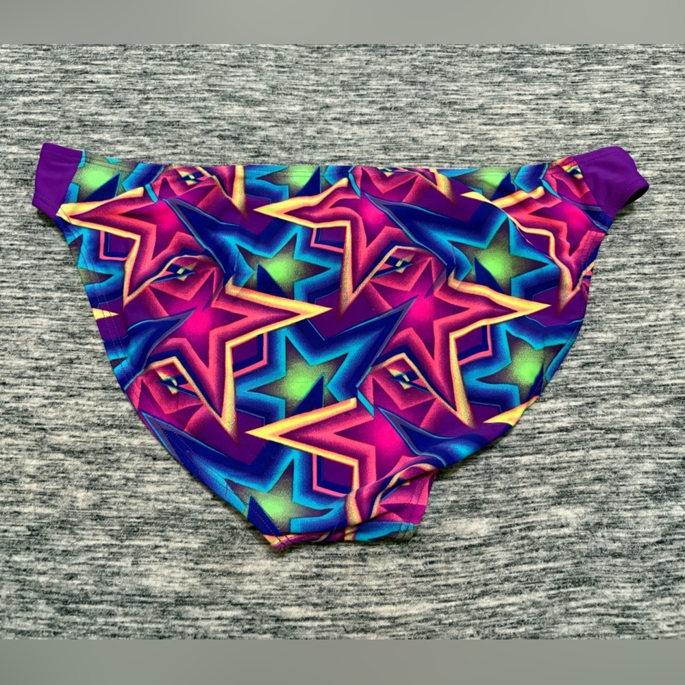 Fun Patterned Bikini Bathing Suit Size Ladies Small - Picture 4 of 7
